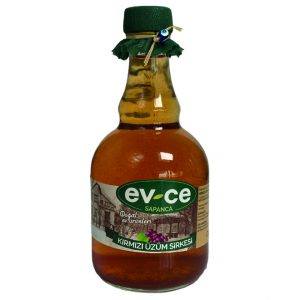 Ev-ce Kırmızı Üzüm Sirkesi 350 gr.